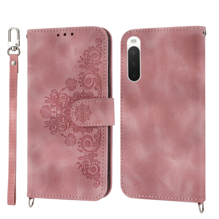 Skin-feel Flowers Embossed Wallet Leather Phone Case, For OPPO A1 Pro, For OPPO Reno9 5G/Reno9 Pro 5G, For OPPO Reno8 4G Global, For OPPO Reno8 T 4G Global, For Samsung Galaxy A24 4G Global, For Samsung Galaxy M14 5G Global, For Sony Xperia 1 V 5G     ...
