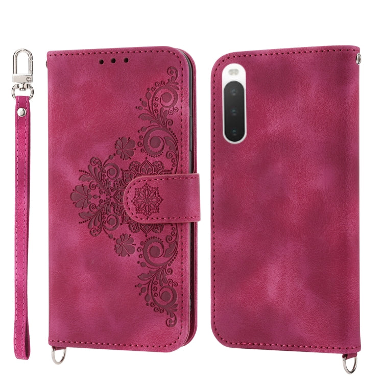 Skin-feel Flowers Embossed Wallet Leather Phone Case, For OPPO A1 Pro, For OPPO Reno9 5G/Reno9 Pro 5G, For OPPO Reno8 4G Global, For OPPO Reno8 T 4G Global, For Samsung Galaxy A24 4G Global, For Samsung Galaxy M14 5G Global, For Sony Xperia 1 V 5G     ...