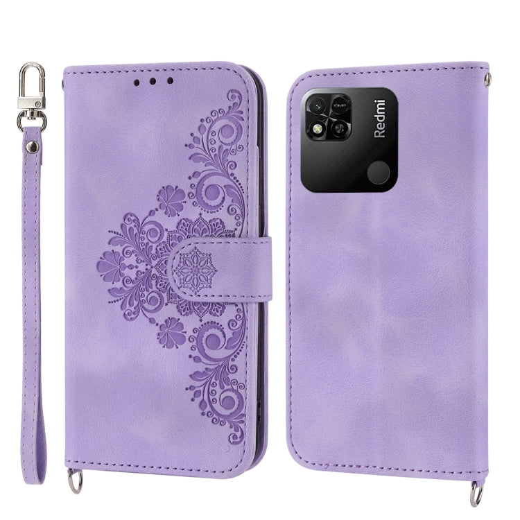 Skin-feel Flowers Embossed Wallet Leather Phone Case, For OPPO A1 Pro, For OPPO Reno9 5G/Reno9 Pro 5G, For OPPO Reno8 4G Global, For OPPO Reno8 T 4G Global, For Samsung Galaxy A24 4G Global, For Samsung Galaxy M14 5G Global, For Sony Xperia 1 V 5G     ...