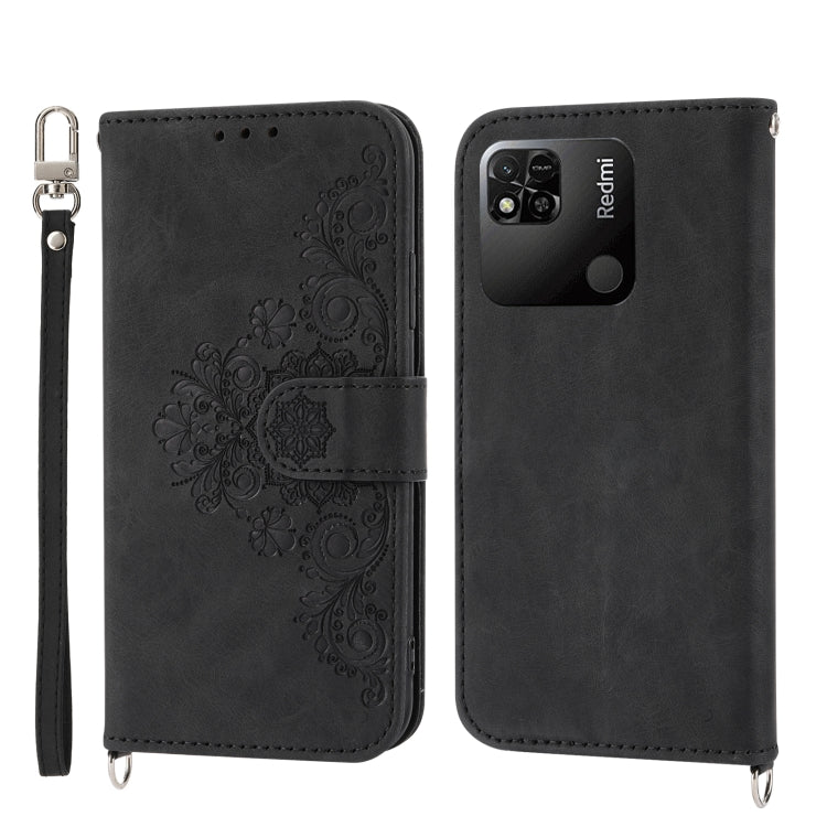Skin-feel Flowers Embossed Wallet Leather Phone Case, For OPPO A1 Pro, For OPPO Reno9 5G/Reno9 Pro 5G, For OPPO Reno8 4G Global, For OPPO Reno8 T 4G Global, For Samsung Galaxy A24 4G Global, For Samsung Galaxy M14 5G Global, For Sony Xperia 1 V 5G     ...