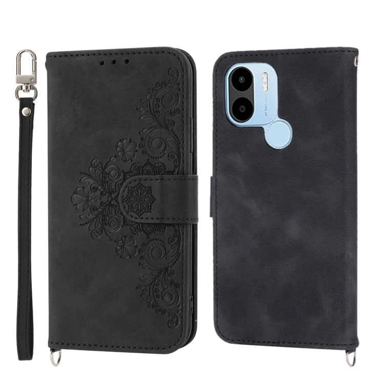 Skin-feel Flowers Embossed Wallet Leather Phone Case, For Xiaomi Redmi A1+ 4G/Poco C50 4G, For Xiaomi Redmi K60/K60 Pro, For Xiaomi Redmi Note 12 4G Global