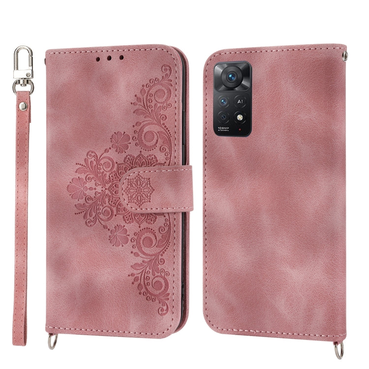 Skin-feel Flowers Embossed Wallet Leather Phone Case, For Xiaomi Redmi A1+ 4G/Poco C50 4G, For Xiaomi Redmi K60/K60 Pro, For Xiaomi Redmi Note 12 4G Global