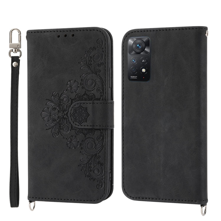 Skin-feel Flowers Embossed Wallet Leather Phone Case, For Xiaomi Redmi A1+ 4G/Poco C50 4G, For Xiaomi Redmi K60/K60 Pro, For Xiaomi Redmi Note 12 4G Global