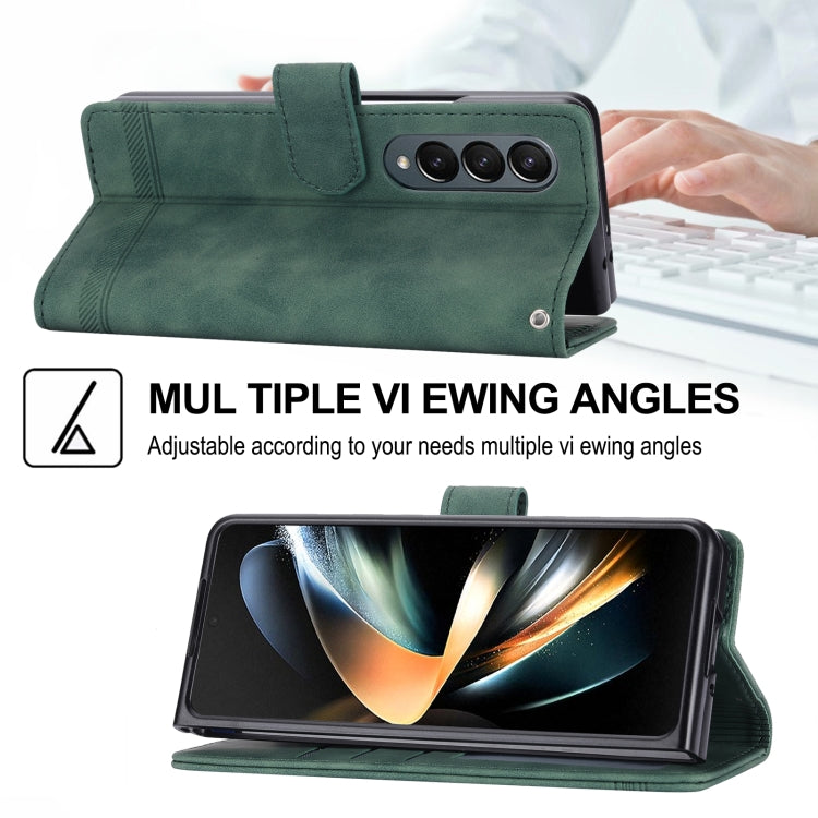 Dierfeng Dream Line TPU + PU Leather Phone Case, For Samsung Galaxy Z Fold3 5G, For Samsung Galaxy Z Fold4 5G, For Samsung Galaxy Z Flip3 5G, For Samsung Galaxy Z Flip4 5G