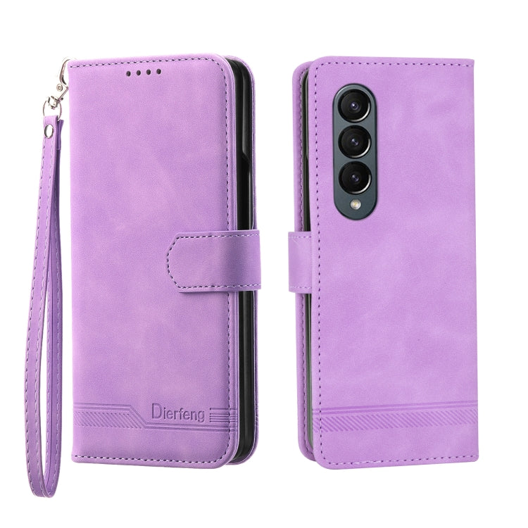 Dierfeng Dream Line TPU + PU Leather Phone Case, For Samsung Galaxy Z Fold3 5G, For Samsung Galaxy Z Fold4 5G, For Samsung Galaxy Z Flip3 5G, For Samsung Galaxy Z Flip4 5G