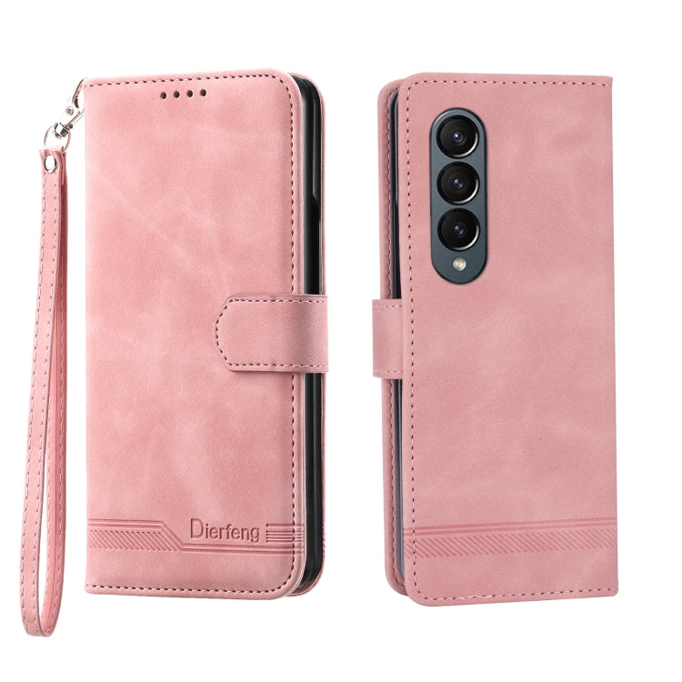 Dierfeng Dream Line TPU + PU Leather Phone Case, For Samsung Galaxy Z Fold3 5G, For Samsung Galaxy Z Fold4 5G, For Samsung Galaxy Z Flip3 5G, For Samsung Galaxy Z Flip4 5G