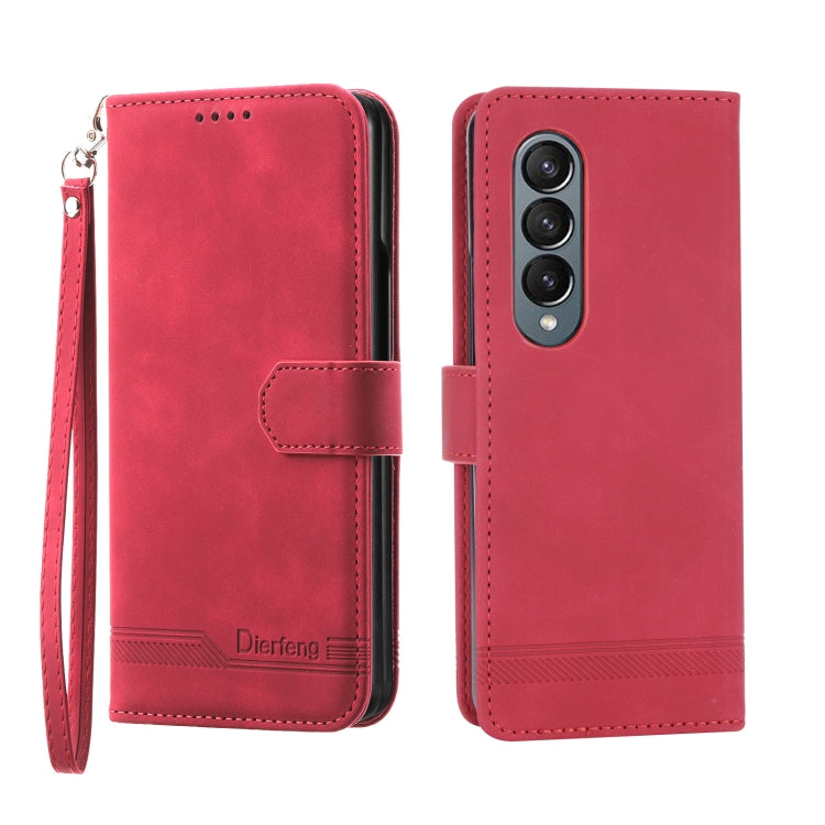 Dierfeng Dream Line TPU + PU Leather Phone Case, For Samsung Galaxy Z Fold3 5G, For Samsung Galaxy Z Fold4 5G, For Samsung Galaxy Z Flip3 5G, For Samsung Galaxy Z Flip4 5G