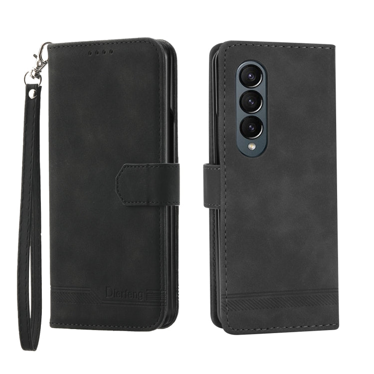 Dierfeng Dream Line TPU + PU Leather Phone Case, For Samsung Galaxy Z Fold3 5G, For Samsung Galaxy Z Fold4 5G, For Samsung Galaxy Z Flip3 5G, For Samsung Galaxy Z Flip4 5G