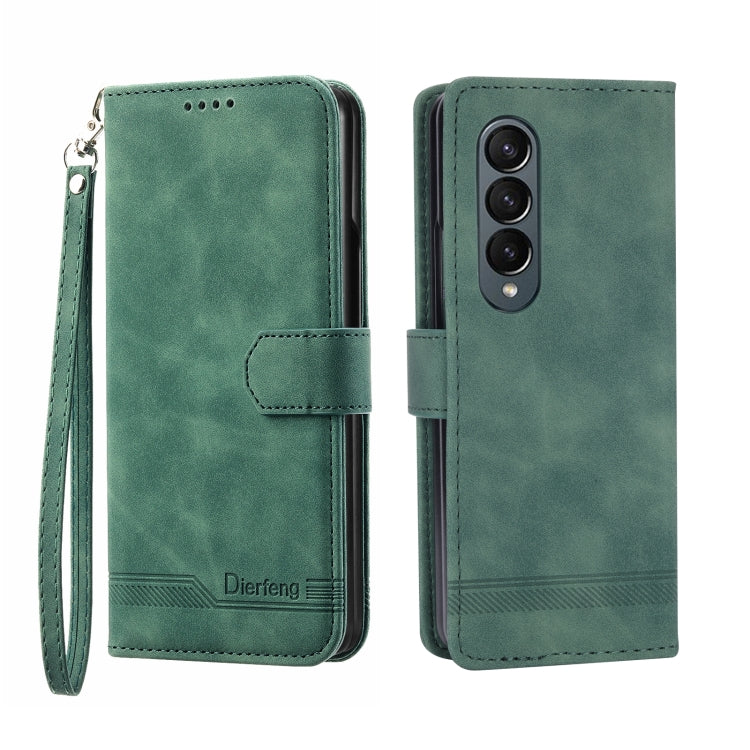 Dierfeng Dream Line TPU + PU Leather Phone Case, For Samsung Galaxy Z Fold3 5G, For Samsung Galaxy Z Fold4 5G, For Samsung Galaxy Z Flip3 5G, For Samsung Galaxy Z Flip4 5G