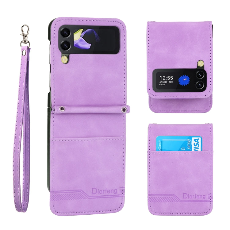 Dierfeng Dream Line TPU + PU Leather Phone Case, For Samsung Galaxy Z Fold3 5G, For Samsung Galaxy Z Fold4 5G, For Samsung Galaxy Z Flip3 5G, For Samsung Galaxy Z Flip4 5G