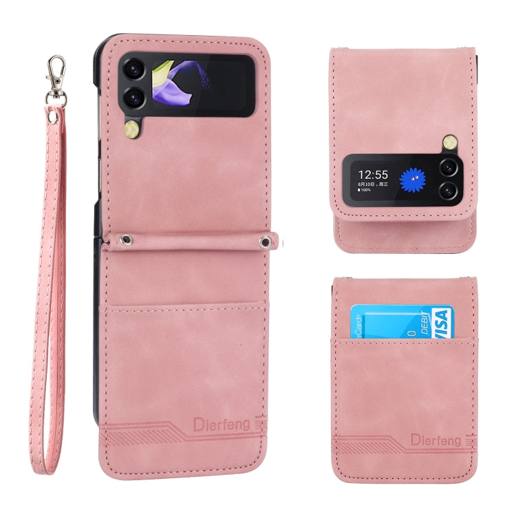 Dierfeng Dream Line TPU + PU Leather Phone Case, For Samsung Galaxy Z Fold3 5G, For Samsung Galaxy Z Fold4 5G, For Samsung Galaxy Z Flip3 5G, For Samsung Galaxy Z Flip4 5G