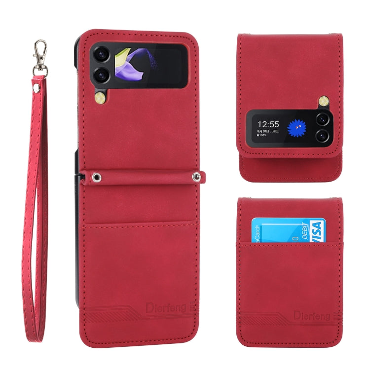Dierfeng Dream Line TPU + PU Leather Phone Case, For Samsung Galaxy Z Fold3 5G, For Samsung Galaxy Z Fold4 5G, For Samsung Galaxy Z Flip3 5G, For Samsung Galaxy Z Flip4 5G