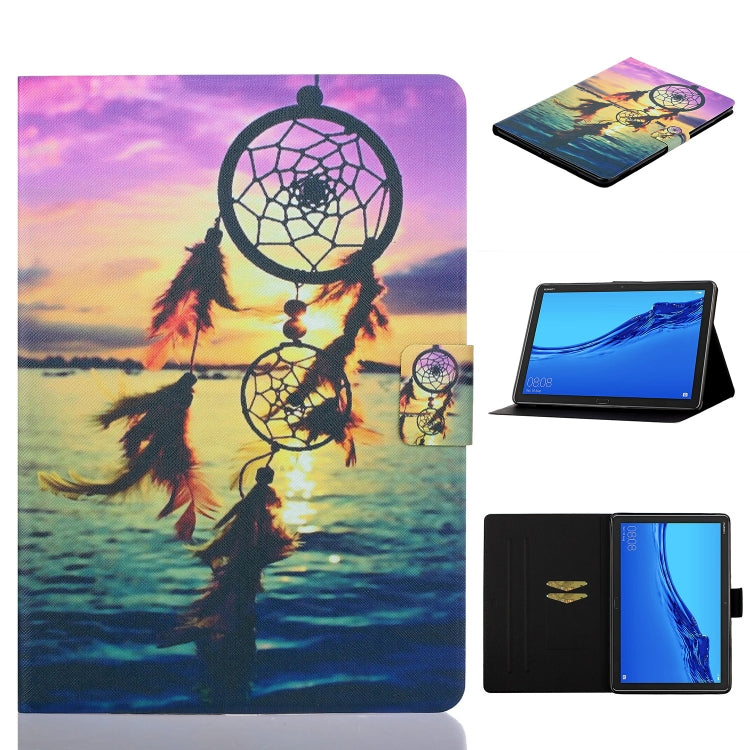 Coloured Drawing Horizontal Flip Leather Case with Holder & Card Slot & Sleep / Wake-up Function, For Huawei MediaPad M5 lite, For Lenovo Tab M10 Plus TB-X606F, For Lenovo Tab M10 TB-X605F / X505