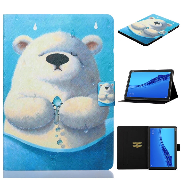 Coloured Drawing Horizontal Flip Leather Case with Holder & Card Slot & Sleep / Wake-up Function, For Huawei MediaPad M5 lite, For Lenovo Tab M10 Plus TB-X606F, For Lenovo Tab M10 TB-X605F / X505