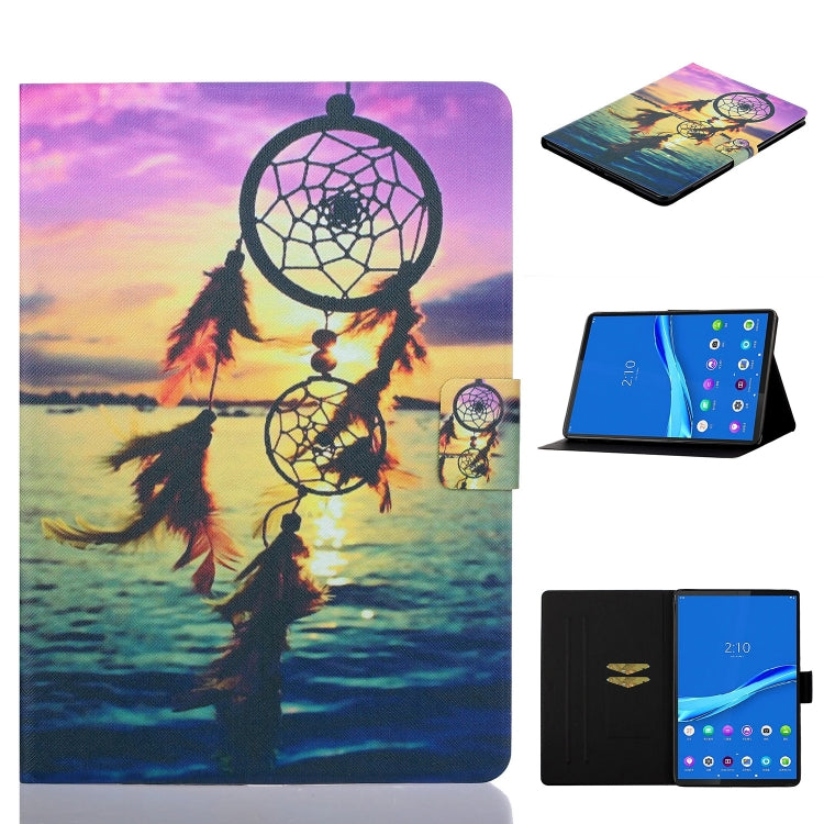 Coloured Drawing Horizontal Flip Leather Case with Holder & Card Slot & Sleep / Wake-up Function, For Huawei MediaPad M5 lite, For Lenovo Tab M10 Plus TB-X606F, For Lenovo Tab M10 TB-X605F / X505