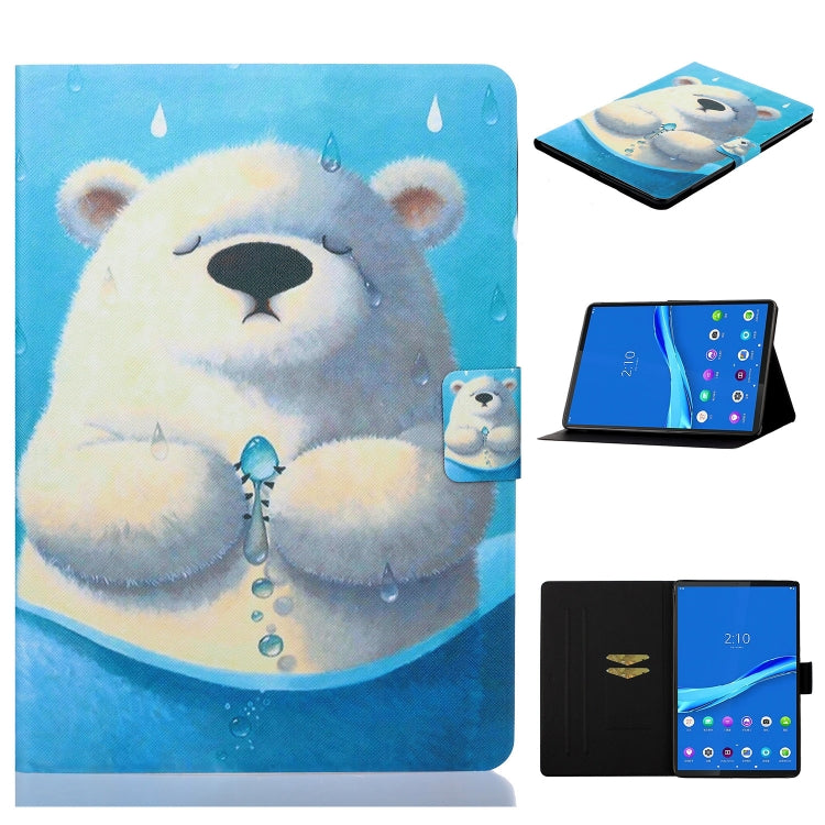 Coloured Drawing Horizontal Flip Leather Case with Holder & Card Slot & Sleep / Wake-up Function, For Huawei MediaPad M5 lite, For Lenovo Tab M10 Plus TB-X606F, For Lenovo Tab M10 TB-X605F / X505