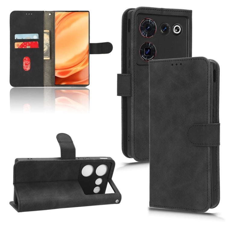Skin Feel Magnetic Flip Leather Phone Case, For Xiaomi Redmi Note 12 Turbo, For Nokia G22, For OnePlus Nord CE 3, For ZTE nubia Z50 Ultra
