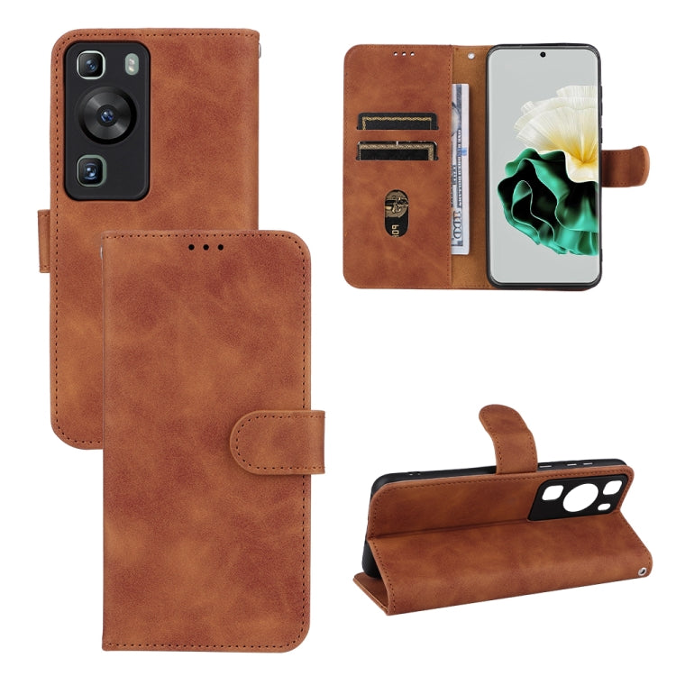Skin Feel Magnetic Flip Leather Phone Case, For Google Pixel 8, For Google Pixel 8 Pro, For Huawei Enjoy 60, For Huawei P60 Art, For Huawei P60 / P60 Pro, For vivo iQOO Z7