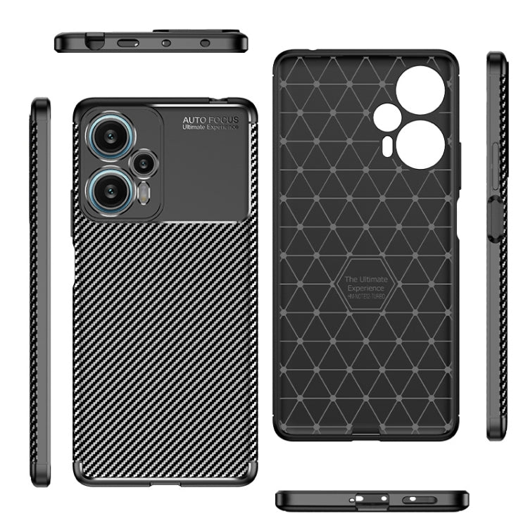 Carbon Fiber Texture Shockproof TPU Phone Case, For Xiaomi Redmi Note 12 Turbo