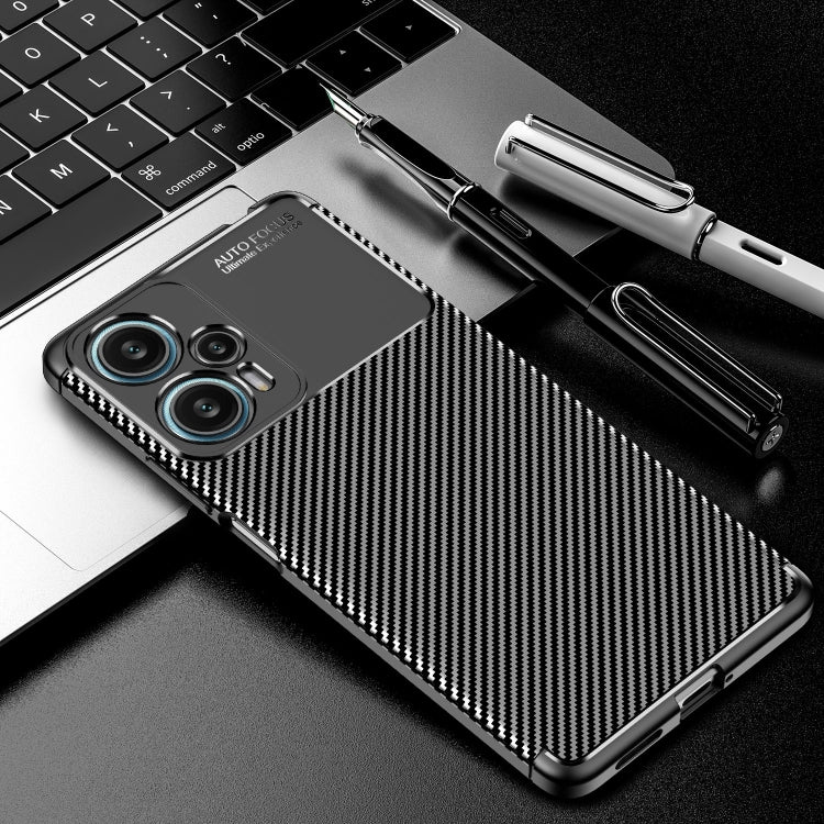 Carbon Fiber Texture Shockproof TPU Phone Case, For Xiaomi Redmi Note 12 Turbo
