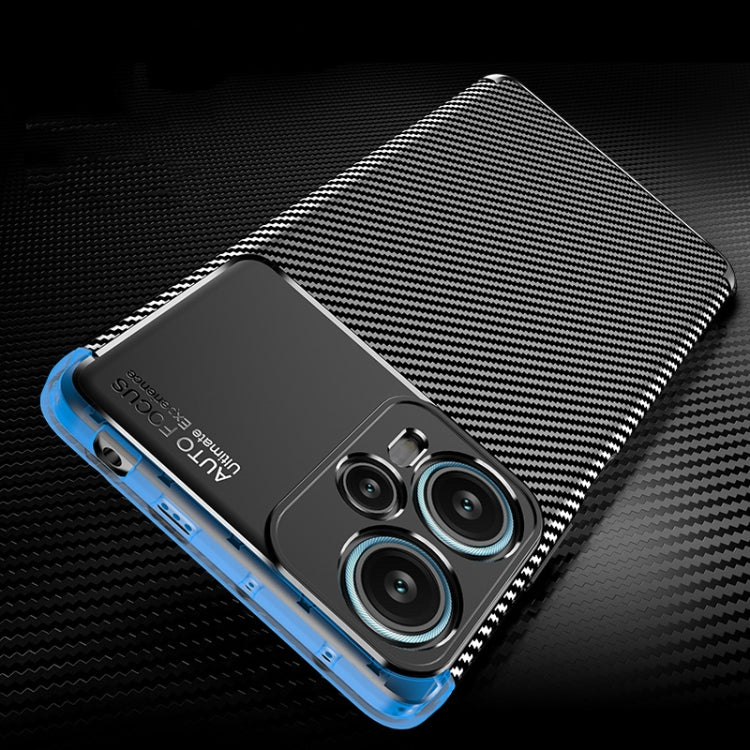 Carbon Fiber Texture Shockproof TPU Phone Case, For Xiaomi Redmi Note 12 Turbo