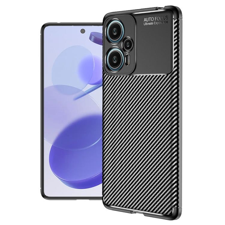 Carbon Fiber Texture Shockproof TPU Phone Case, For Xiaomi Redmi Note 12 Turbo