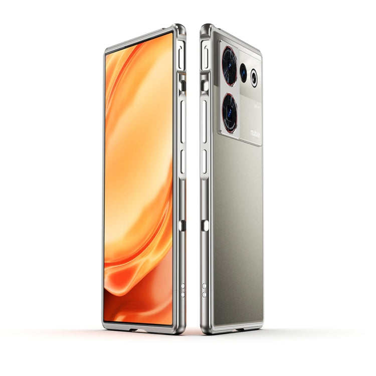 LK Aurora Metal Frame Phone Case with Lens Cover, For ZTE nubia Z50 Ultra