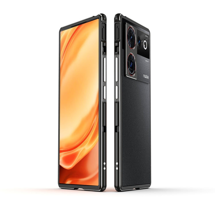 LK Aurora Metal Frame Phone Case with Lens Cover, For ZTE nubia Z50 Ultra