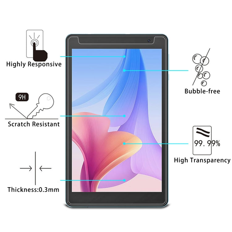 2pcs 9H 2.5D Explosion-proof Tempered Tablet Glass Film, For Blackview Tab 5 (2pcs)