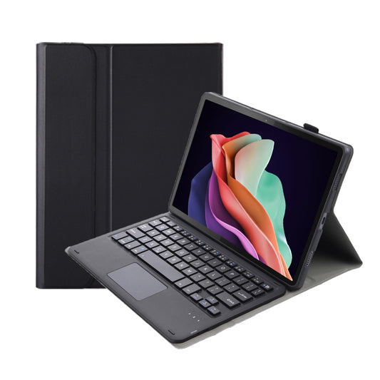 AHW13-A Lambskin Texture Ultra-thin Detachable Bluetooth Keyboard Leather Case with Touchpad, AHW13-A