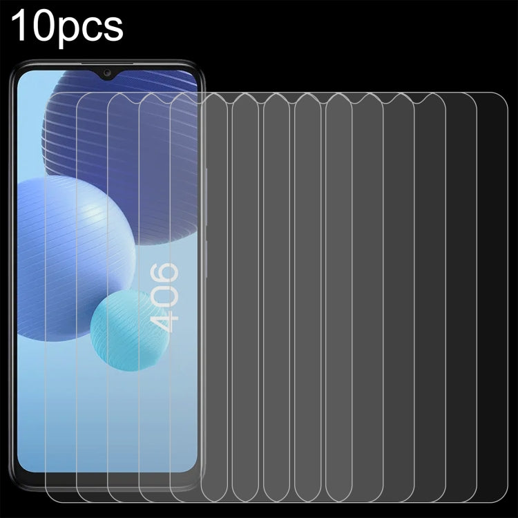 10pcs 0.26mm 9H 2.5D Tempered Glass Film, For DOOGEE V30T(10 PCS), For TCL 406 (10 PCS)
