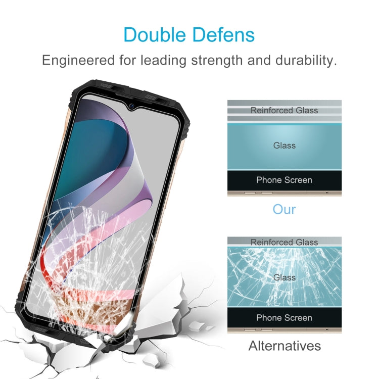 50pcs 0.26mm 9H 2.5D Tempered Glass Film, For DOOGEE V30T(50 PCS), For TCL 406 (50 PCS)