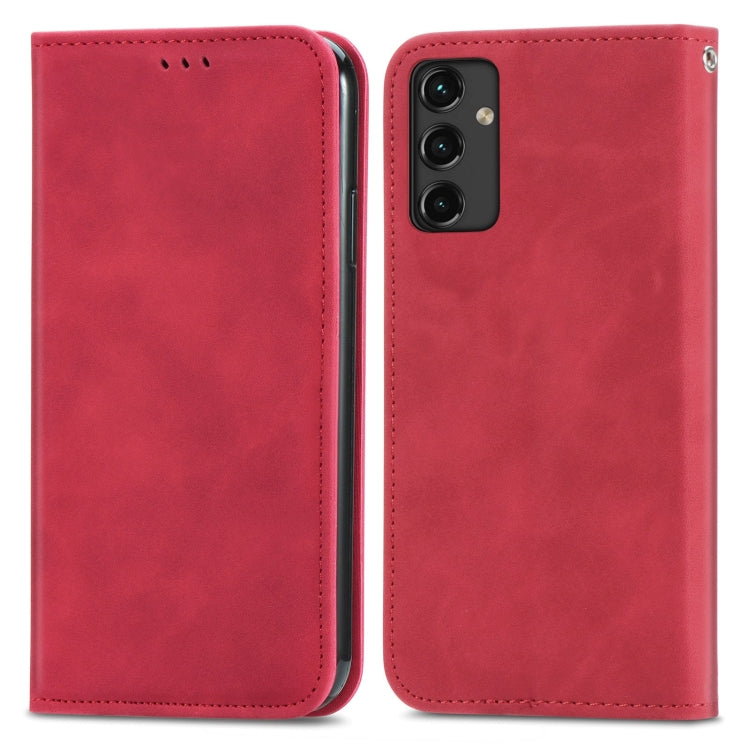Retro Skin Feel Magnetic Leather Phone Case, For Samsung Galaxy A14 5G, For Samsung Galaxy A54 5G, For Honor Magic5 Lite, For Kyocera Android One S10, For Realme C55, For Xiaomi 13 Lite