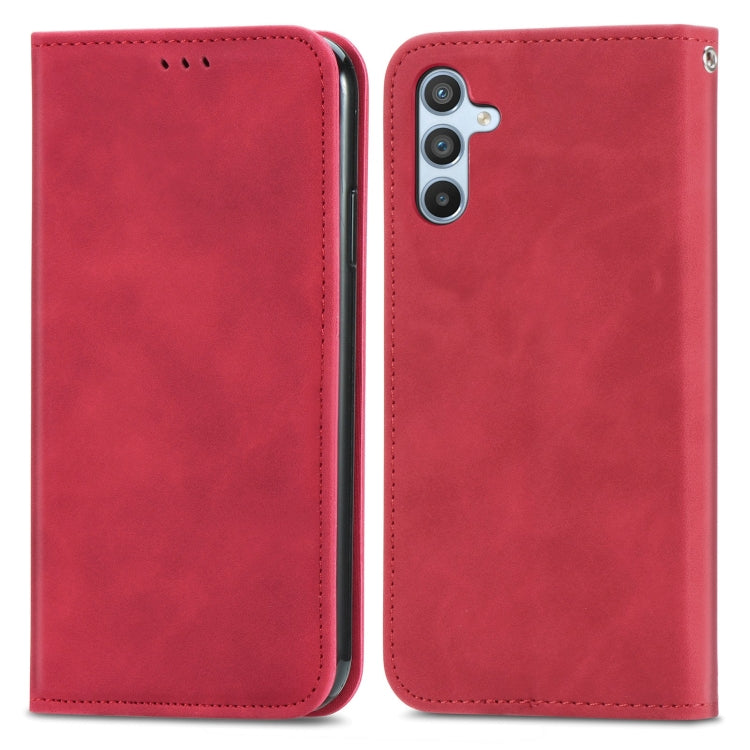 Retro Skin Feel Magnetic Leather Phone Case, For Samsung Galaxy A14 5G, For Samsung Galaxy A54 5G, For Honor Magic5 Lite, For Kyocera Android One S10, For Realme C55, For Xiaomi 13 Lite