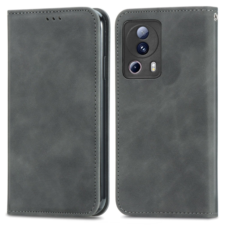 Retro Skin Feel Magnetic Leather Phone Case, For Samsung Galaxy A14 5G, For Samsung Galaxy A54 5G, For Honor Magic5 Lite, For Kyocera Android One S10, For Realme C55, For Xiaomi 13 Lite