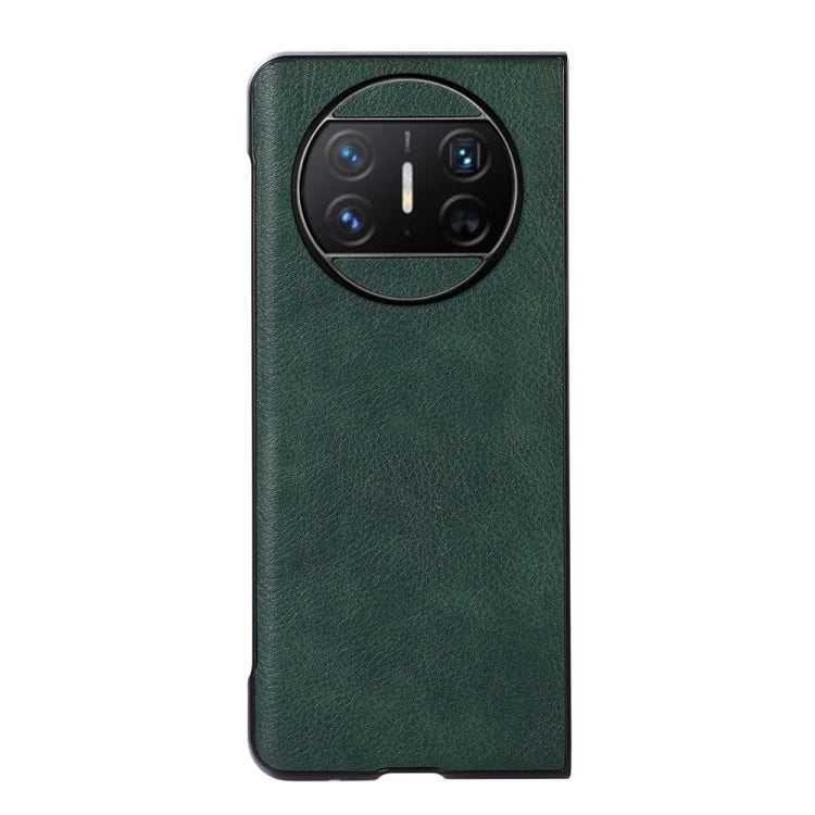 Two-color Litchi Texture PU Phone Case, For Huawei Mate X3
