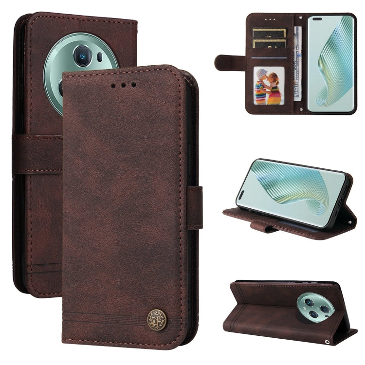 Skin Feel Life Tree Metal Button Leather Phone Case, For Xiaomi Redmi Note 12 4G Global, For Honor Magic5 Pro, For Samsung Galaxy M14 5G