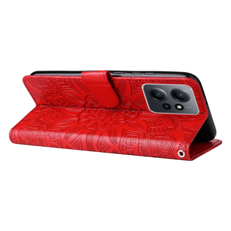 Embossed Sunflower Leather Phone Case, For Xiaomi Redmi Note 12 4G Global, For Honor Magic5 Pro, For Samsung Galaxy M14 5G