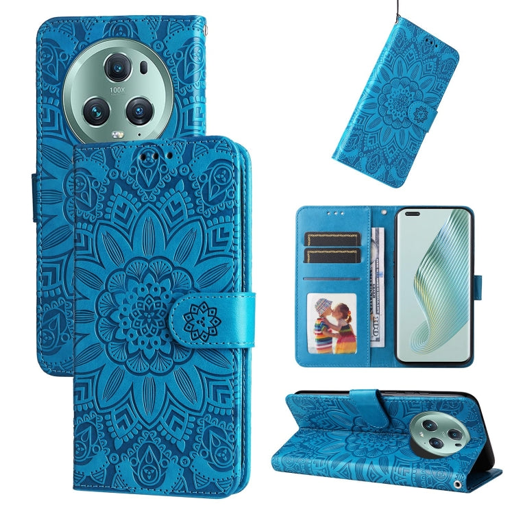 Embossed Sunflower Leather Phone Case, For Xiaomi Redmi Note 12 4G Global, For Honor Magic5 Pro, For Samsung Galaxy M14 5G