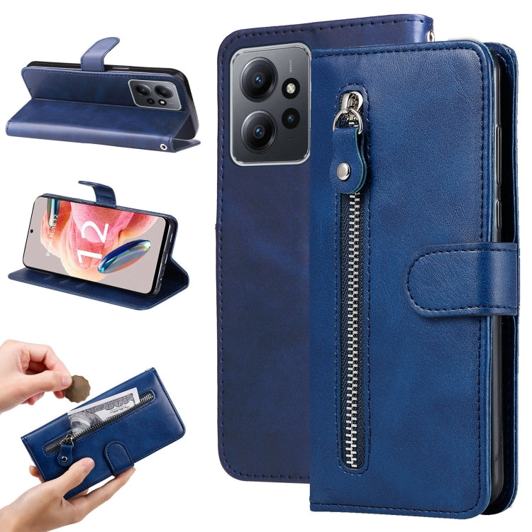 Calf Texture Zipper Leather Phone Case, For Xiaomi Redmi Note 12 4G Global, For Honor Magic5 Pro, For Samsung Galaxy M14 5G
