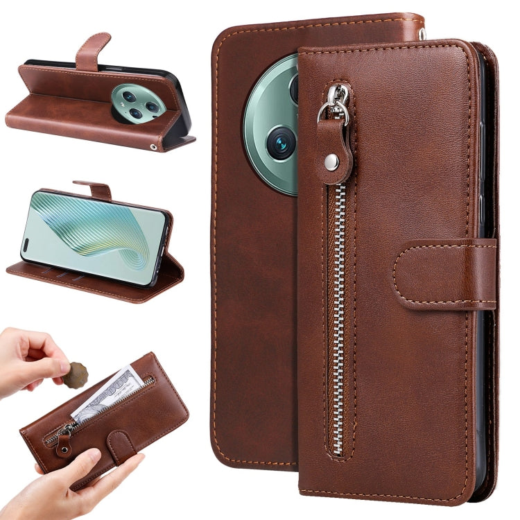 Calf Texture Zipper Leather Phone Case, For Xiaomi Redmi Note 12 4G Global, For Honor Magic5 Pro, For Samsung Galaxy M14 5G