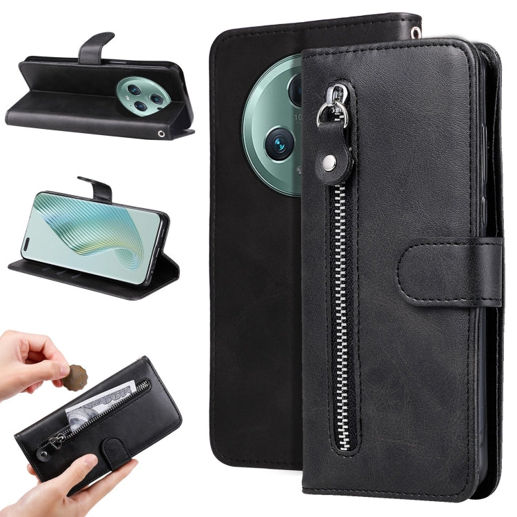 Calf Texture Zipper Leather Phone Case, For Xiaomi Redmi Note 12 4G Global, For Honor Magic5 Pro, For Samsung Galaxy M14 5G