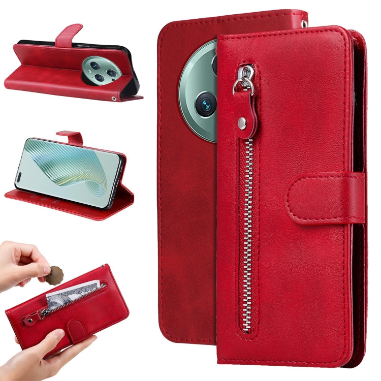 Calf Texture Zipper Leather Phone Case, For Xiaomi Redmi Note 12 4G Global, For Honor Magic5 Pro, For Samsung Galaxy M14 5G