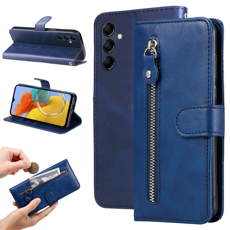 Calf Texture Zipper Leather Phone Case, For Xiaomi Redmi Note 12 4G Global, For Honor Magic5 Pro, For Samsung Galaxy M14 5G