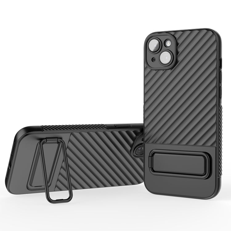 Wavy Texture TPU Phone Case with Lens Film, For iPhone 14, For iPhone 15 Pro Max, For iPhone 15 Pro, For iPhone 14 Plus, For iPhone 14 Pro, For iPhone 15 Plus, For iPhone 15, For iPhone 14 Pro Max
