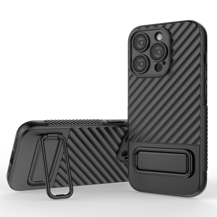 Wavy Texture TPU Phone Case with Lens Film, For iPhone 14, For iPhone 15 Pro Max, For iPhone 15 Pro, For iPhone 14 Plus, For iPhone 14 Pro, For iPhone 15 Plus, For iPhone 15, For iPhone 14 Pro Max