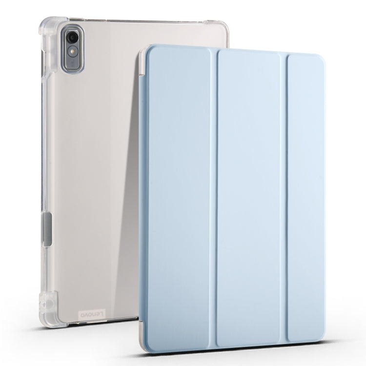 3-fold Clear TPU Leather Tablet Case with Pen Slot, For Lenovo Tab M11 / Xiaoxin Pad 11 2024, For Lenovo Pad Plus 2023 11.5 inch