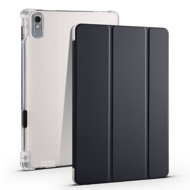 3-fold Clear TPU Leather Tablet Case with Pen Slot, For Lenovo Tab M11 / Xiaoxin Pad 11 2024, For Lenovo Pad Plus 2023 11.5 inch