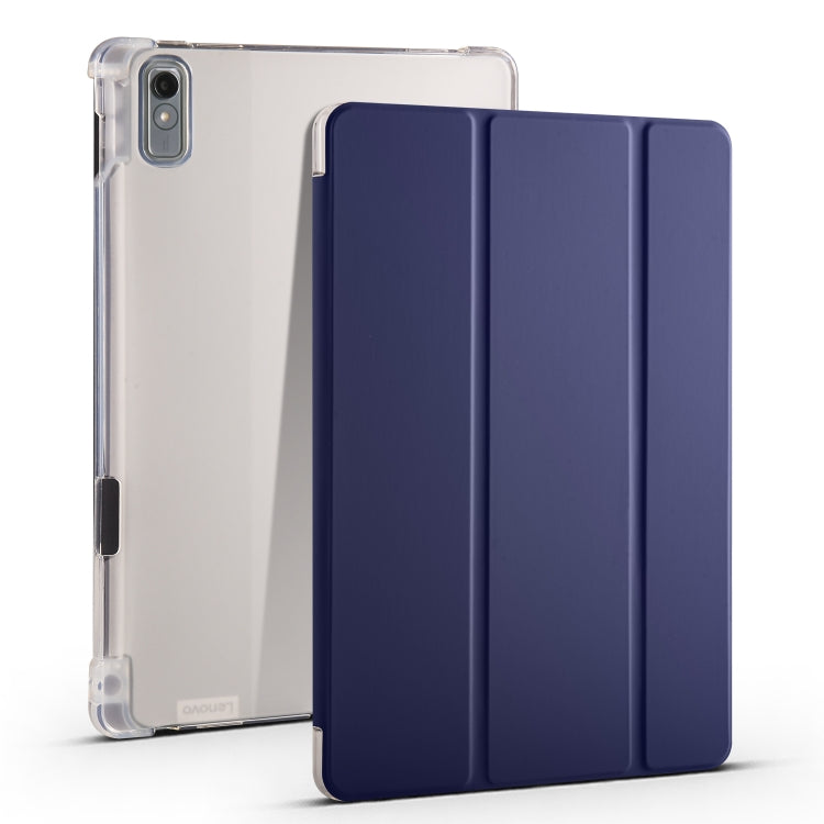 3-fold Clear TPU Leather Tablet Case with Pen Slot, For Lenovo Tab M11 / Xiaoxin Pad 11 2024, For Lenovo Pad Plus 2023 11.5 inch