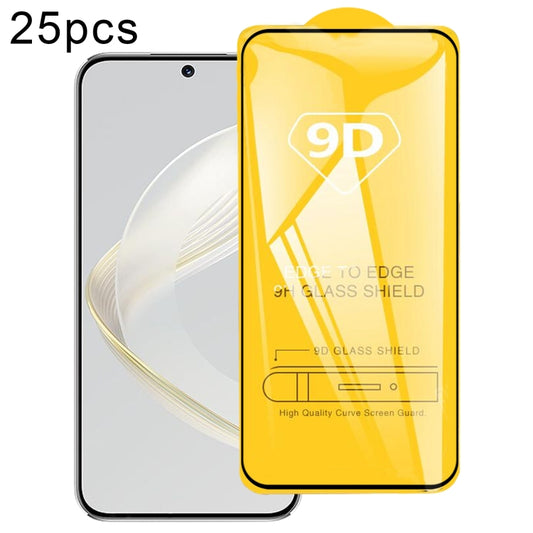 25pcs 9D Full Glue Full Screen Tempered Glass Film, For Huawei nova 11 (25 PCS)